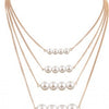 Gold simulated Pearl Necklace