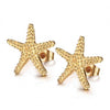 Gold Plated Starfish Stud Earring