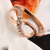 Infinity Crystal Rings for Women