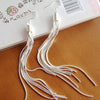Silver Plated Tassel Earing