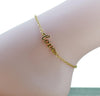 Love Anklet Gold Plated And Silver