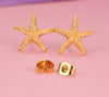 Gold Plated Starfish Stud Earring