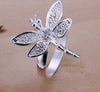 Dragonfly Silver Jewelry Ring