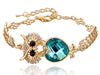 Gold Plated Owl Bracelet