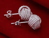 Fashion Silver Tennis Earrings