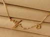 Heartbeat Gold Plated Pendant